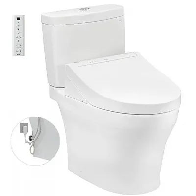 Bồn cầu 2 khối nắp điện tử TOTO CS769DRW14#XW