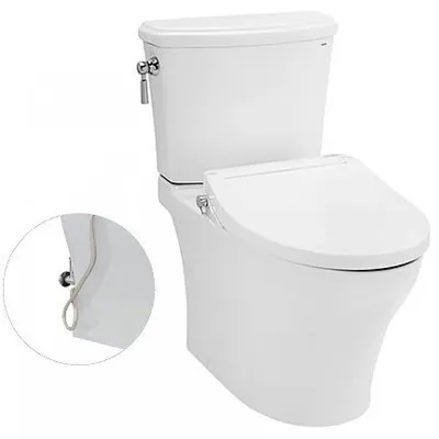 Bồn Cầu Hai Khối Xả Gạt Nắp Rửa Cơ TOTO CS986GE2