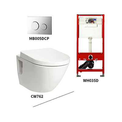 Bồn Cầu Treo Tường Nắp Êm TOTO CW762/WH035D/MB005DCP