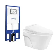 Bồn cầu treo tường nắp điện tử TOTO CW822REA#W+TCF23460AAA#NW1+WH172AT+TCA465+MB170P#SS