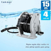 Bộ vòi thu rút tưới vườn Mercury 2 Twister (CG) 15m Takagi RT215CG