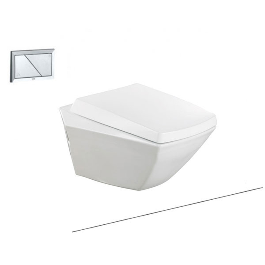 Bàn cầu âm tường xả nhấn nắp êm TOTO CW682