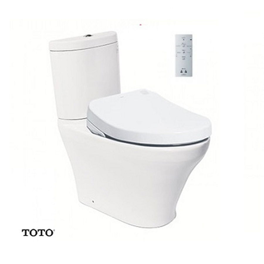 Bồn Cầu 2 Khối Xả Nhấn Nắp Điện Tử TOTO CS818DW4 Nắp Tự Động Đóng Mở