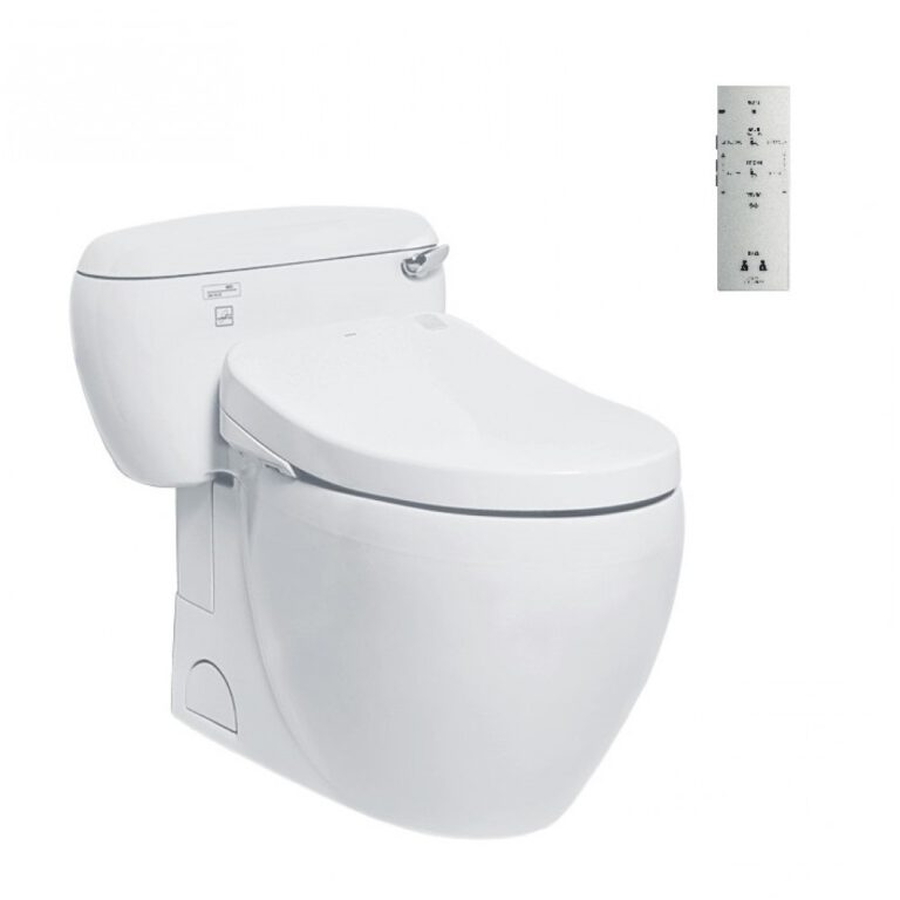 Bồn Cầu Một Khối Xả Gạt Nắp Rửa Điện Tử TOTO MS366W4