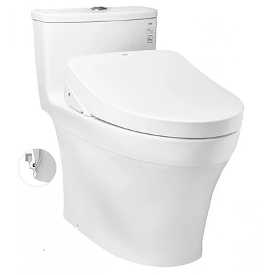 Bàn Cầu 1 Khối Xả Nhấn Nắp Điện Tử TOTO MS885DW11
