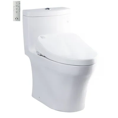 Bàn Cầu 1 Khối Xả Nhấn Nắp Điện Tử TOTO MS889DW4