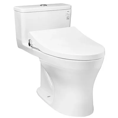 Bàn cầu 1 khối xả nhấn nắp rửa cơ TOTO MS855DE4