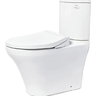 Bàn Cầu 2 Khối Xả Gạt Nắp Rửa Cơ TOTO CS818DE2
