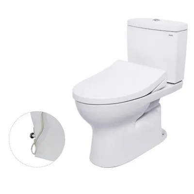Bàn cầu 2 khối xả nhấn nắp rửa cơ TOTO CS320DRE4#W