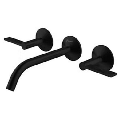 Vòi chậu lavabo nóng lạnh âm tường mạ đen Clara CF-87350MB (Order)