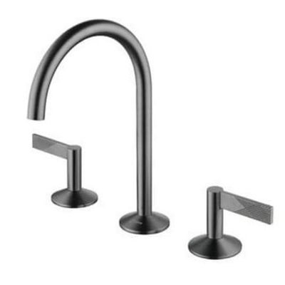 Vòi chậu lavabo nóng lạnh mạ đen khói Clara CF-87359BG (Order)