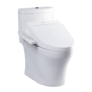 Bàn cầu 1 khối xả nhấn nắp rửa điện tử TOTO MS889DRW7#XW