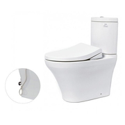 Bàn cầu 2 khối xả nhấn nắp rửa cơ TOTO CS818DE4