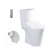 Bàn cầu 2 khối xả nhấn nắp rửa điện tử TOTO CCS819DSW11