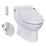 Bồn Cầu Một Khối Xả Gạt Nắp Rửa Điện Tử TOTO MS884W6