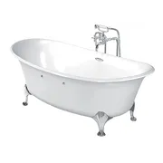 Bồn Tắm Ngọc Trai Đặt Sàn TOTO PPY1806PWNE#P Chân Bạc 1.8m