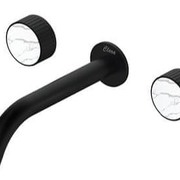 Vòi chậu lavabo nóng lạnh âm tường mạ đen Clara CF-86350MB (Order)