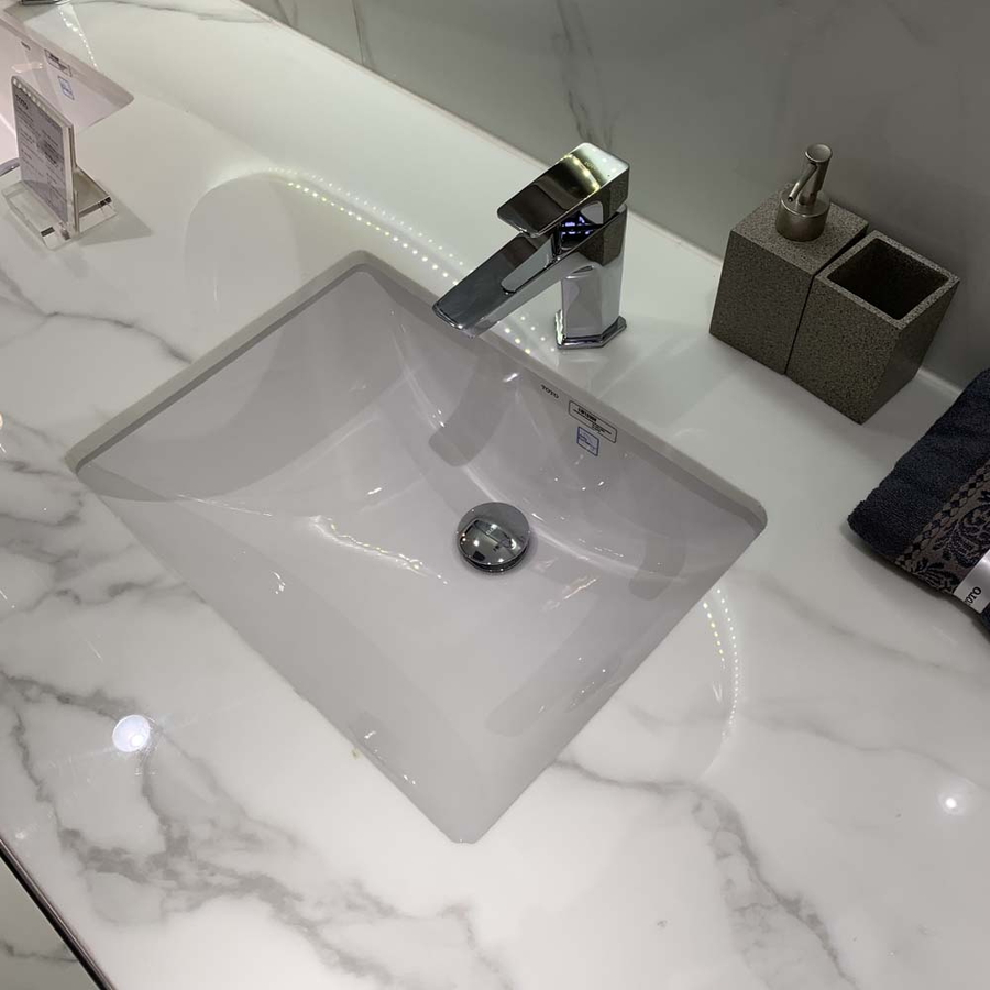 Chậu Lavabo Âm Bàn Vuông TOTO LW1536V#XW/TL516GV