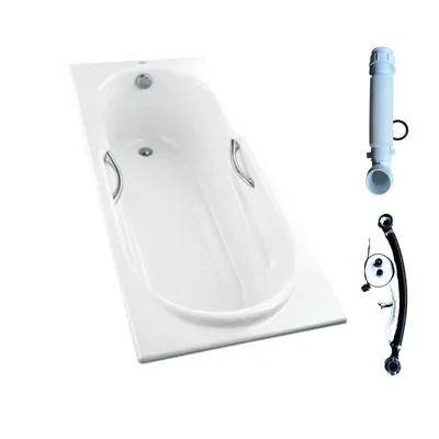 Bồn Tắm Xây Gang Tráng Men TOTO FBY1720NHPE#W Có Tay Vịn 1.7m
