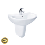 Chậu rửa mặt treo tường chân lửng TOTO LHT236CS#W