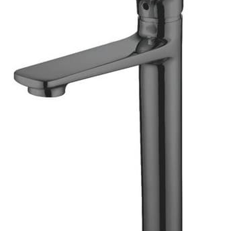 Vòi Chậu Lavabo Nóng Lạnh Thân Cao Mạ Đen Khói Clara CF-36352BG