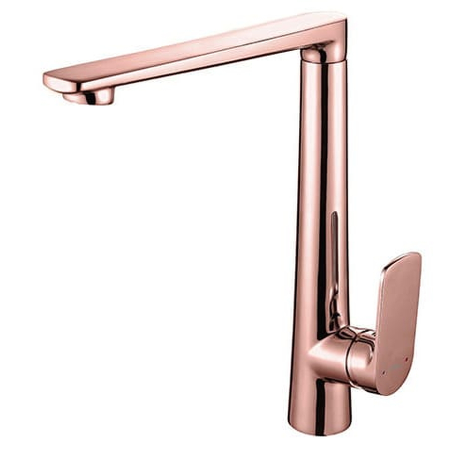 Vòi Chậu Lavabo Nóng Lạnh Thân Cao Mạ Hồng Clara CF-36354RG