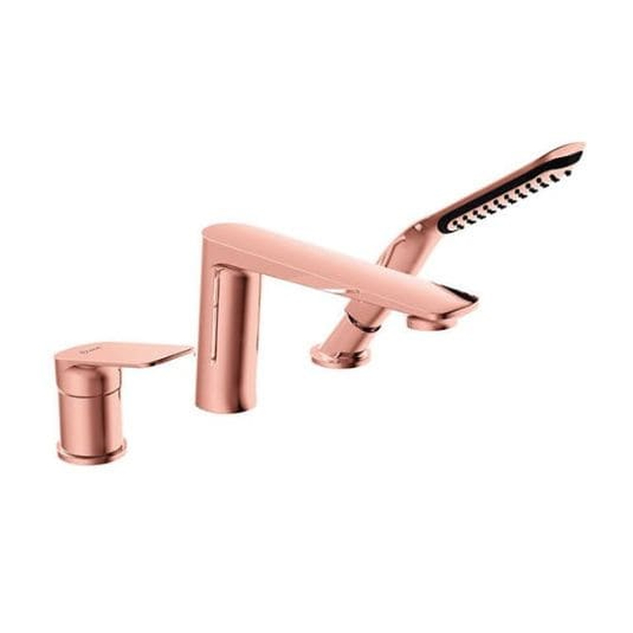 Vòi bồn tắm gắn thành bồn mạ hồng Clara CF-36359RG