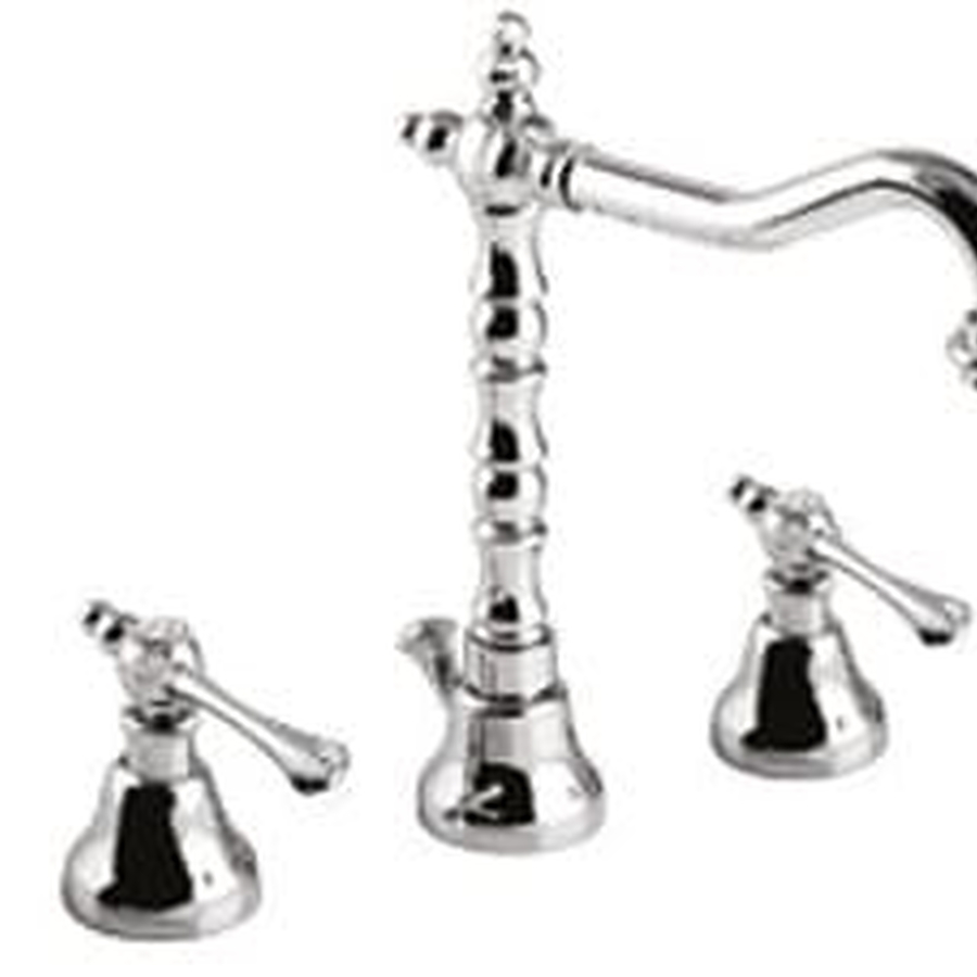 Vòi Chậu Lavabo Nóng Lạnh 3 Lỗ Mạ Chrome Clara CF-66359
