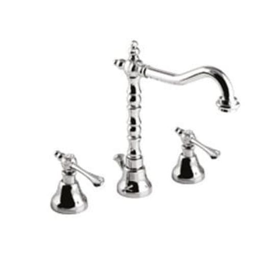 Vòi Chậu Lavabo Nóng Lạnh 3 Lỗ Mạ Chrome Clara CF-66359