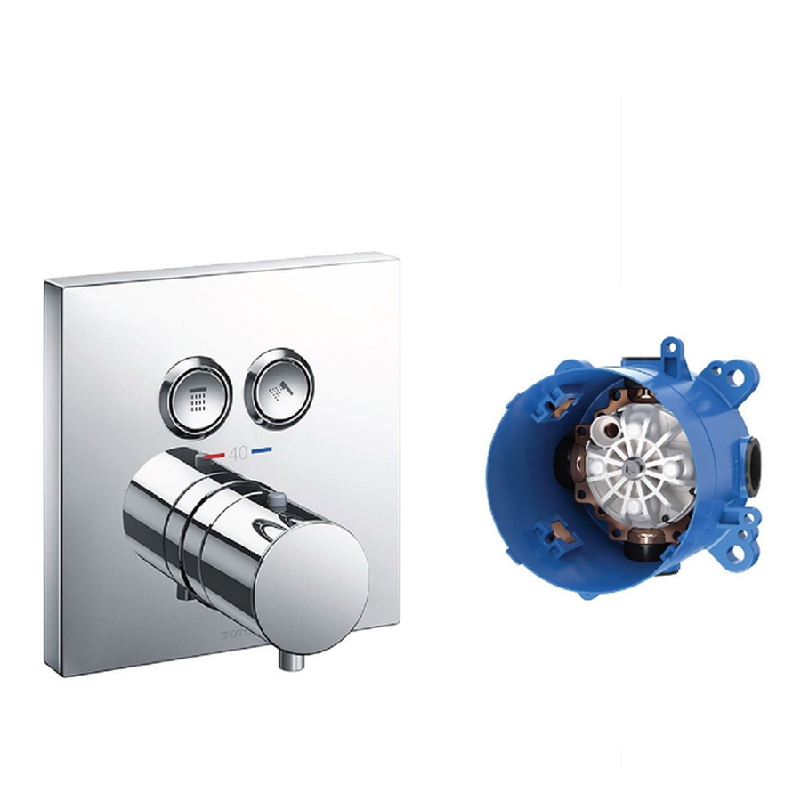 Van Điều Chỉnh Nhiệt Độ TOTO TBV02406B/TBN01001B Nút Nhấn