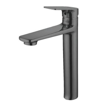 Vòi Chậu Lavabo Nóng Lạnh Thân Cao Mạ Đen Khói Clara CF-36352BG