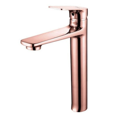 Vòi Chậu Lavabo Nóng Lạnh Thân Cao Mạ Hồng Clara CF-36352RG