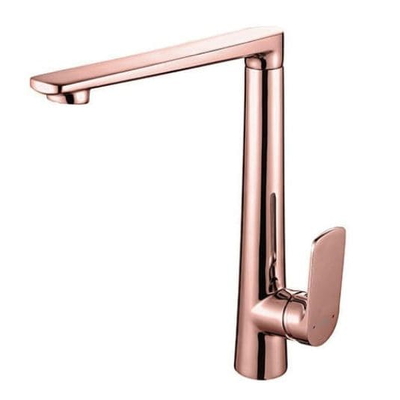 Vòi Chậu Lavabo Nóng Lạnh Thân Cao Mạ Hồng Clara CF-36354RG