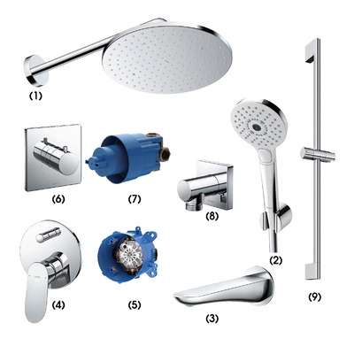 Tổ hợp sen tắm âm tường TOTO TBW07003A1