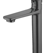 Vòi Chậu Lavabo Nóng Lạnh Thân Cao Mạ Đen Khói Clara CF-36352BG