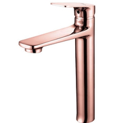 Vòi Chậu Lavabo Nóng Lạnh Thân Cao Mạ Hồng Clara CF-36352RG