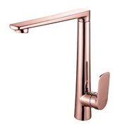 Vòi Chậu Lavabo Nóng Lạnh Thân Cao Mạ Hồng Clara CF-36354RG