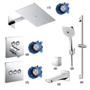 Tổ Hợp Sen Tắm Âm Tường TOTO TBW08004A/TBN01002B/TBW02006A/TBG07001B/TBW07019A/TBW08009A/TBV02406B/TBN01001B/TBV02105B/TBN01001B