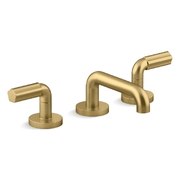 Vòi chậu rửa mặt 3 chân cổ thấp màu đồng Kallista P32412-LV-2MB