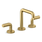 Vòi chậu rửa mặt 3 chân cổ cao màu đồng Kallista P32413-LV-2MB