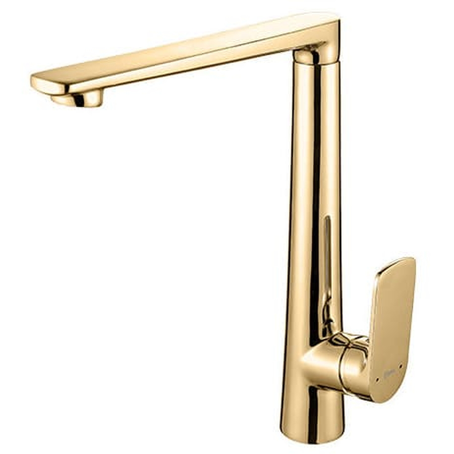 Vòi Chậu Lavabo Nóng Lạnh Thân Cao Mạ Vàng Clara CF-36354G