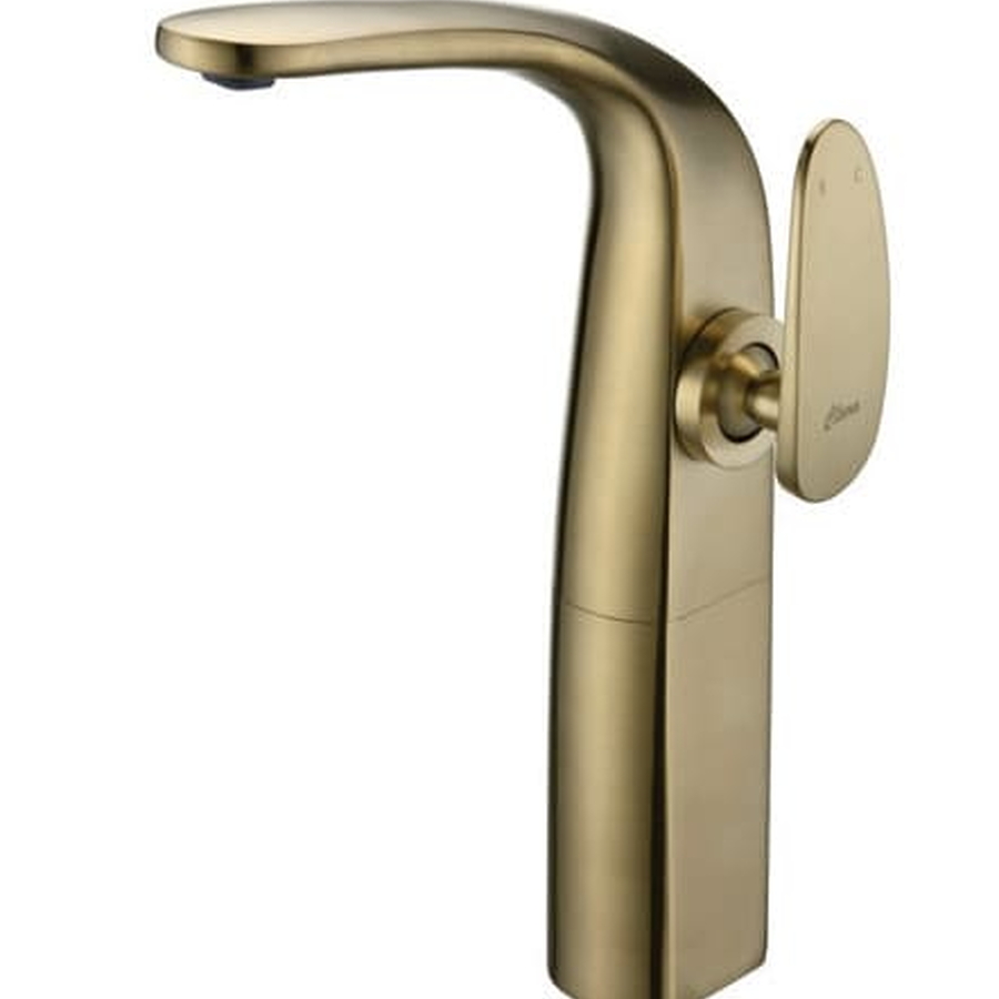 Vòi Chậu Lavabo Nóng Lạnh Mạ Vàng Xước Nhạt Clara CF-45352BMG