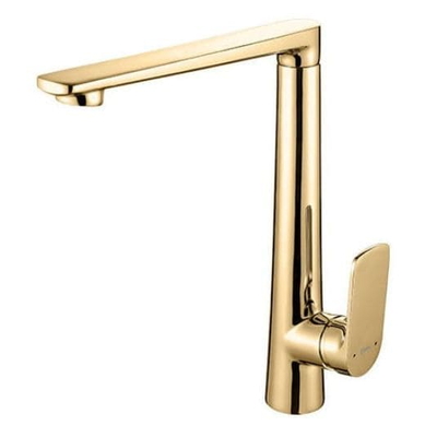 Vòi Chậu Lavabo Nóng Lạnh Thân Cao Mạ Vàng Clara CF-36354G