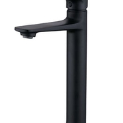 Vòi Chậu Lavabo Nóng Lạnh Thân Cao Mạ Đen Clara CF-36352B 