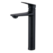 Vòi Chậu Lavabo Nóng Lạnh Thân Cao Mạ Đen Clara CF-36352B 