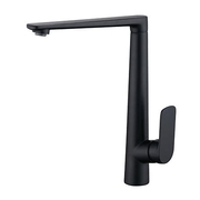 Vòi chậu rửa bát nóng lạnh mạ đen Clara CF-36354B 