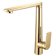 Vòi Chậu Lavabo Nóng Lạnh Thân Cao Mạ Vàng Clara CF-36354G