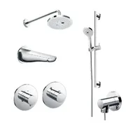 Bộ Sen Tắm Nhiệt Độ Âm Tường TOTO TBV01406B+TBV01102B+TBW01004A+TBW01010A+TBW01016B