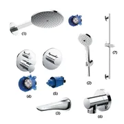 Tổ Hợp Sen Tắm Âm Tường TOTO TBW01005B/TBN01002B/TBW01010A/TBG01001BTBV01408B/TBN01001B/TBV01104B/TBN01103BTBW01014B/TBW01016B