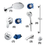 Tổ Hợp Sen Tắm Âm Tường TOTO TBW07004A